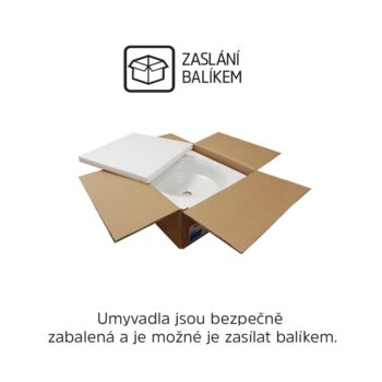 Mereo Umývadlo na dosku aj zavesenie s prepadom, 420x425x130 mm, keramické - pre zaslanie na palete UC424212