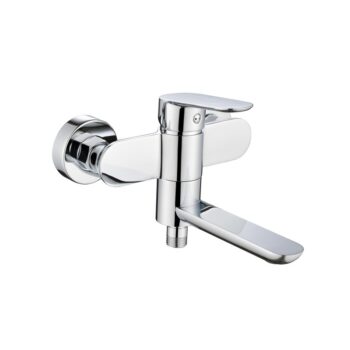 Mereo Vaňová nástenná batéria so sklopným ramienkom, Viana, bez príslušenstva, 150 mm, chróm CBE90203