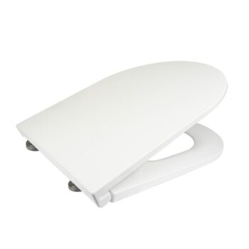 Mereo WC set - Rimless WC, modul na zamurovanie, biele oválne tlačidlo MM01SETR