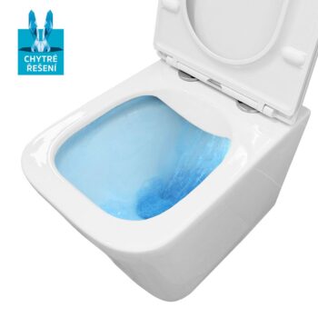 Mereo WC závesné kapotované, RIMLESS, 490x340x350, keramické, vr. sedátka VSD83S
