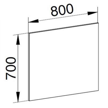 Mereo Zrkadlo 80x70x2 cm CN693
