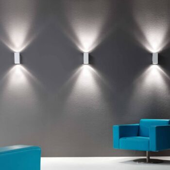Milan Dau Double – nástenná lampa biela