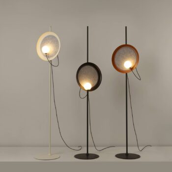 Milan Drôtová stojacia lampa Ø 38 cm medená metalická/antracitová
