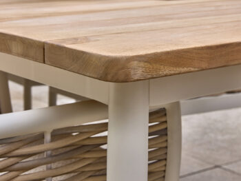 Milou jedálenský stôl 240x100 cm teak / krémový