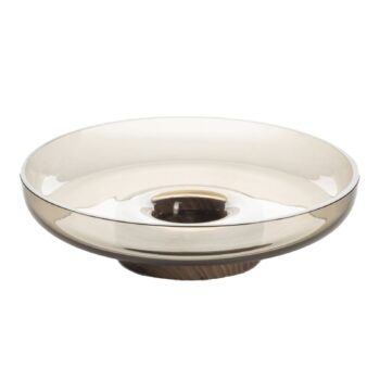 Misa Artemide Bontà, sivá, Ø 26 cm, sklo, drevo