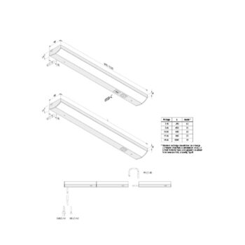 ModuLite F LED svetlo pod skrinku, čierne, 60 cm, 3 000 K, hliník