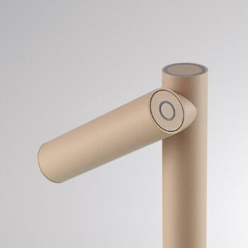 Molto Luce LED dobíjacia stolová lampa Mimo T, piesková farba, hliník