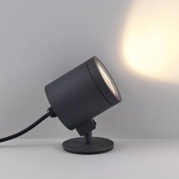 Molto Luce LED vonkajšie reflektory Foris Round F, antracitová farba
