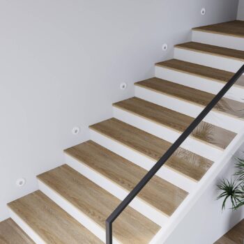 Molto Luce LED vstavané svietidlo Wall 68R RD biela, hliník, CCT
