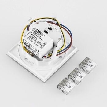 Molto Luce LED vstavané svietidlo Wall R68 Glass IP44 SQ, biela, CCT