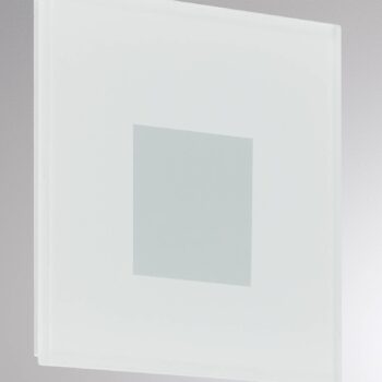 Molto Luce LED vstavané svietidlo Wall R68 Glass SQ, biele, hliník, CCT