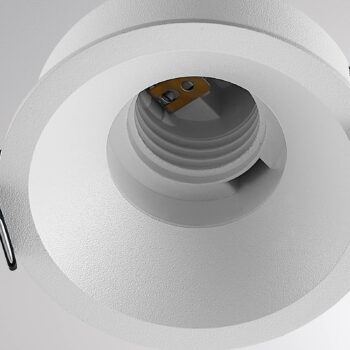 Molto Luce LED vstavané svietidlo Willi 68R, biele, hliník, E27