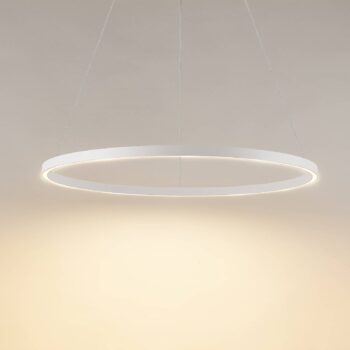 Molto Luce LED závesné svietidlo Perfora, biele, Ø 90 cm, hliník