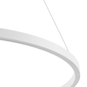 Molto Luce LED závesné svietidlo Perfora, biele, Ø 90 cm, hliník