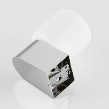Molto Luce Lanu Flat vonkajšie nástenné svietidlo, chróm, hliník/sklo