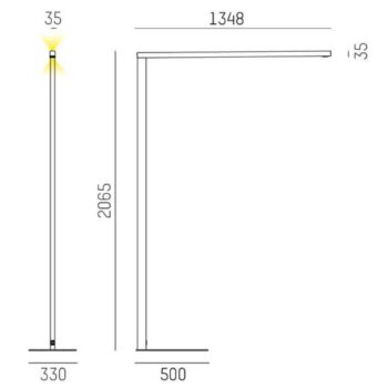 Molto Luce Lens Short Double F snímač biela