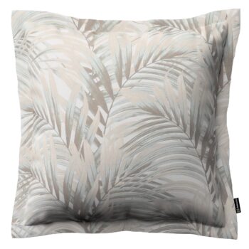 Monika s lemom, béžové a krémové palmové listy na bielom pozadí , 45 x 45 cm, Gardenia, 142-14