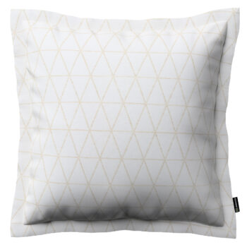 Monika s lemom, béžové trojuholníky na krémovo-bielom podklade, 45 x 45 cm, Sunny, 143-94