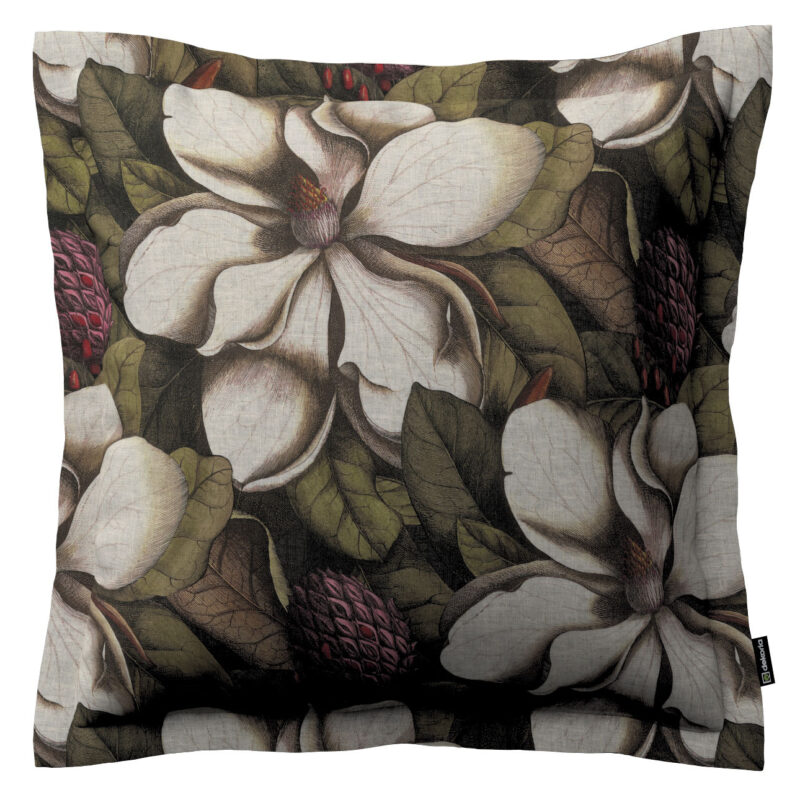 Monika s lemom, béžový a zelený kvetinový motív, 45 x 45 cm, Eden, 144-24 Monika s lemom, béžový a zelený kvetinový motív, 45 x 45 cm, Eden, 144-24