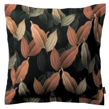 Monika s lemom, borskyňovo - hnedé listy na čiernom pozadí, 45 x 45 cm, Abigail, 143-21