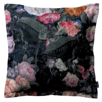 Monika s lemom, farebné kvety na tmavom pozadí, 45 x 45 cm, Gardenia, 161-02