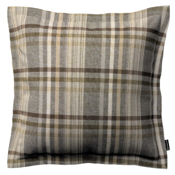 Monika s lemom, hnedo - béžové káro, 45 x 45 cm, Edinburg, 703-17