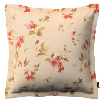 Monika s lemom, jemané ružové kvety na svetlom ľanovom podklade, 45 x 45 cm, Londres, 143-88