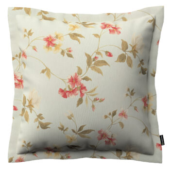 Monika s lemom, jemné ružovozelené kvety na zelenkavomodrom podklade, 45 x 45 cm, Londres, 143-89