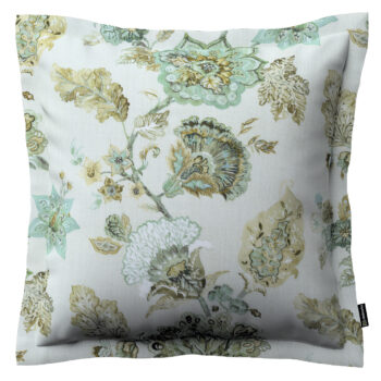 Monika s lemom, kvety na béžovo - sivom podklade, 45 x 45 cm, Flowers, 143-67