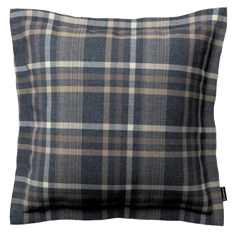 Monika s lemom, modro - béžové káro, 45 x 45 cm, Edinburg, 703-16 Monika s lemom, modro - béžové káro, 45 x 45 cm, Edinburg, 703-16