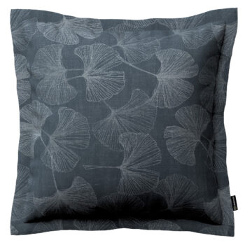 Monika s lemom, strieborné listy ginka na grafitovom podklade, 45 x 45 cm, Flowers, 143-52