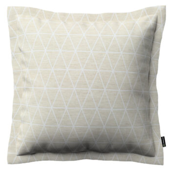 Monika s lemom, trojuholníky na béžovo-ľanovom podklade, 45 x 45 cm, Sunny, 143-49