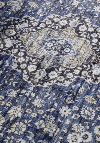 Mujkoberec Original, Kusový koberec Mujkoberec Original Asya 106039 Dark blue, Cream, 80x150, modrá, obývacia izba