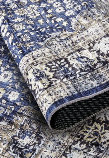 Mujkoberec Original, Kusový koberec Mujkoberec Original Asya 106039 Dark blue, Cream, 80x150, modrá, obývacia izba