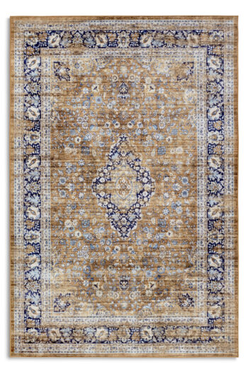 Mujkoberec Original, Kusový koberec Mujkoberec Original Asya 106041 Copper, Blue, 80x150, hnedá, obývacia izba