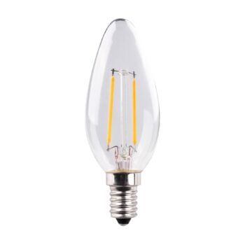 Müller Licht LED sviečka E14 2,2 W žiarovka 2 700 K číra 2 ks