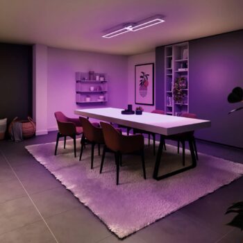 Müller Licht tint LED stropné svietidlo Ciso, RGB, CCT, čierne