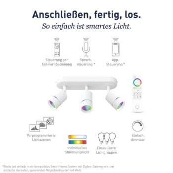 Müller Licht tint Nalo bodové LED svetlá, 3-pl.