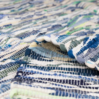 My Flair, Kusový koberec Ashraf grau/blau Mix, 110x60, modrá, chodba / predsieň