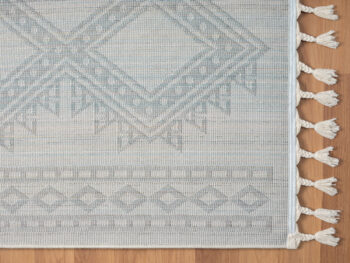 My Flair, Kusový koberec Moroccan Delight weiß, 200x140, čiernobiela, obývacia izba