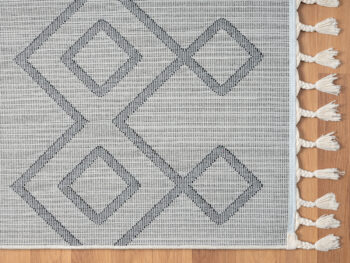 My Flair, Kusový koberec Moroccan Dream weiß, 200x140, čiernobiela, obývacia izba