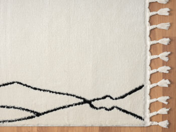 My Flair, Kusový koberec Moroccan Magic weiß, 200x140, čiernobiela, obývacia izba