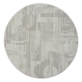 My Flair, Kusový koberec My Circles CA60022 creme kruh, 120x120, béžová, chodba / predsieň