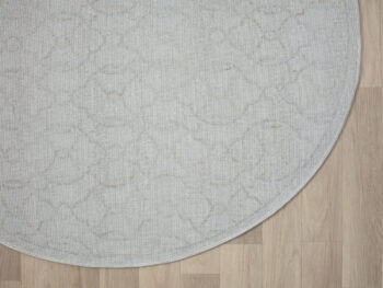 My Flair, Kusový koberec My Floor CA60034 creme kruh, 120x120, šedá, chodba / predsieň