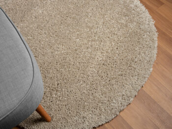 My Flair, Kusový koberec My Shaggy beige kruh, 150x150, béžová, chodba / predsieň