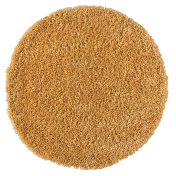 My Flair, Kusový koberec My Shaggy goldgelb kruh, 100x100, žltá, chodba / predsieň