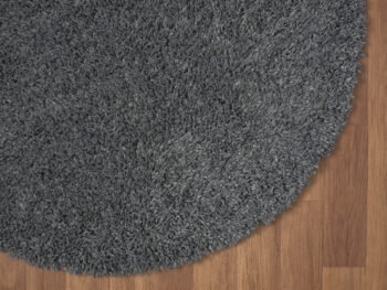 My Flair, Kusový koberec My Shaggy grau kruh, 150x150, šedá, chodba / predsieň