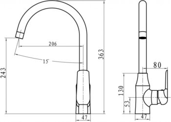 NOVASERVIS NOVASERVIS - Drezová stojanková batéria 38713,0