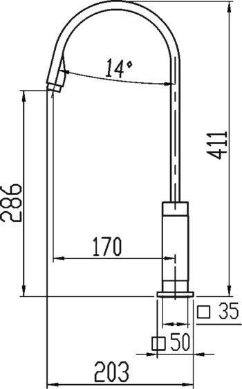 NOVASERVIS NOVASERVIS - Drezová stojanková batéria 98813,0