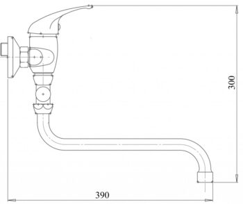 NOVASERVIS - Paneláková batéria bez príslušenstva 100 mm Metalia 55 chróm 55075/1,0
